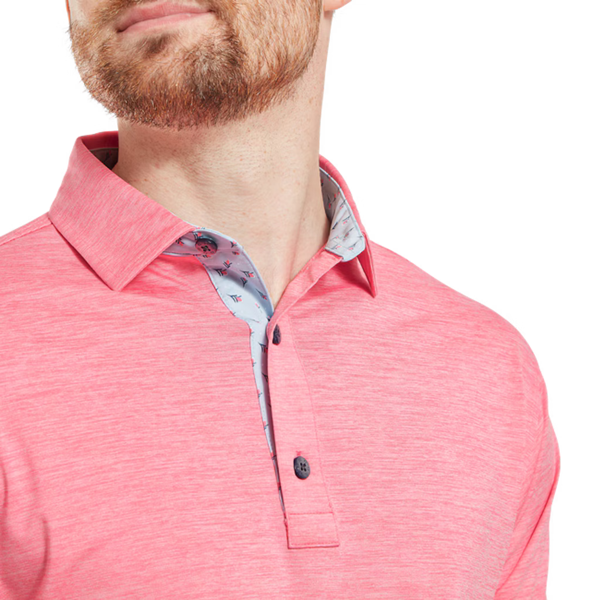 Footjoy Heather Lisle with Trim Polo Herren