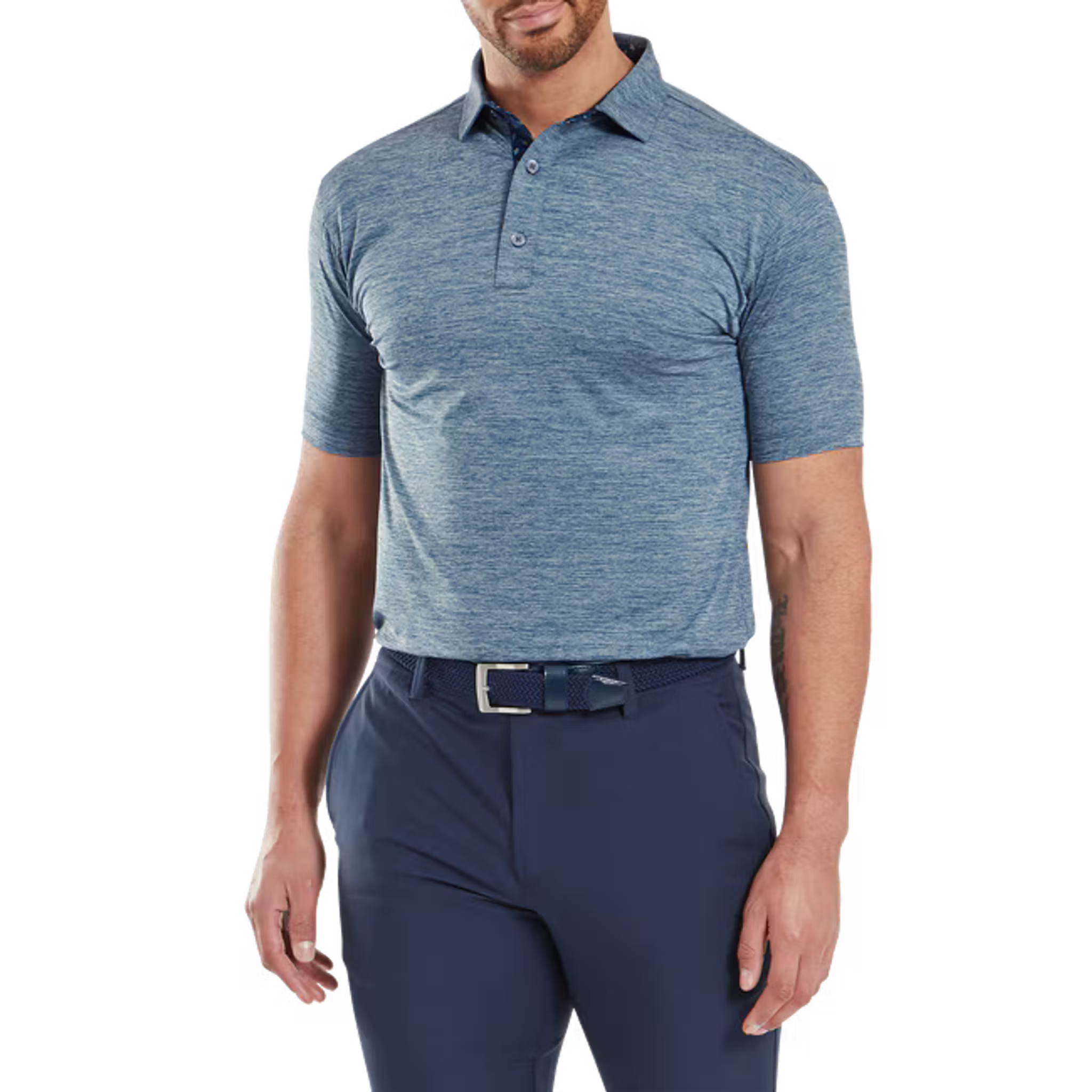 Footjoy Heather Lisle with Trim Polo Herren