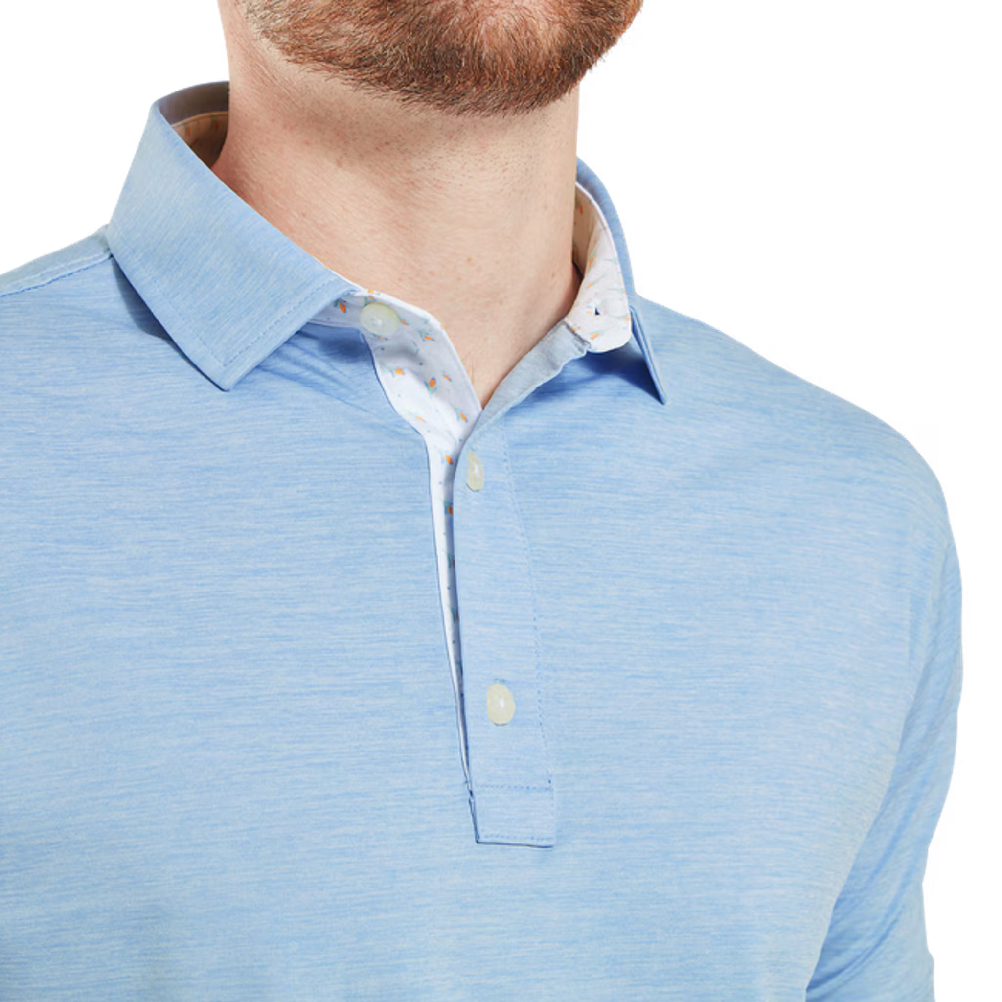 Footjoy Heather Lisle with Trim Polo Herren