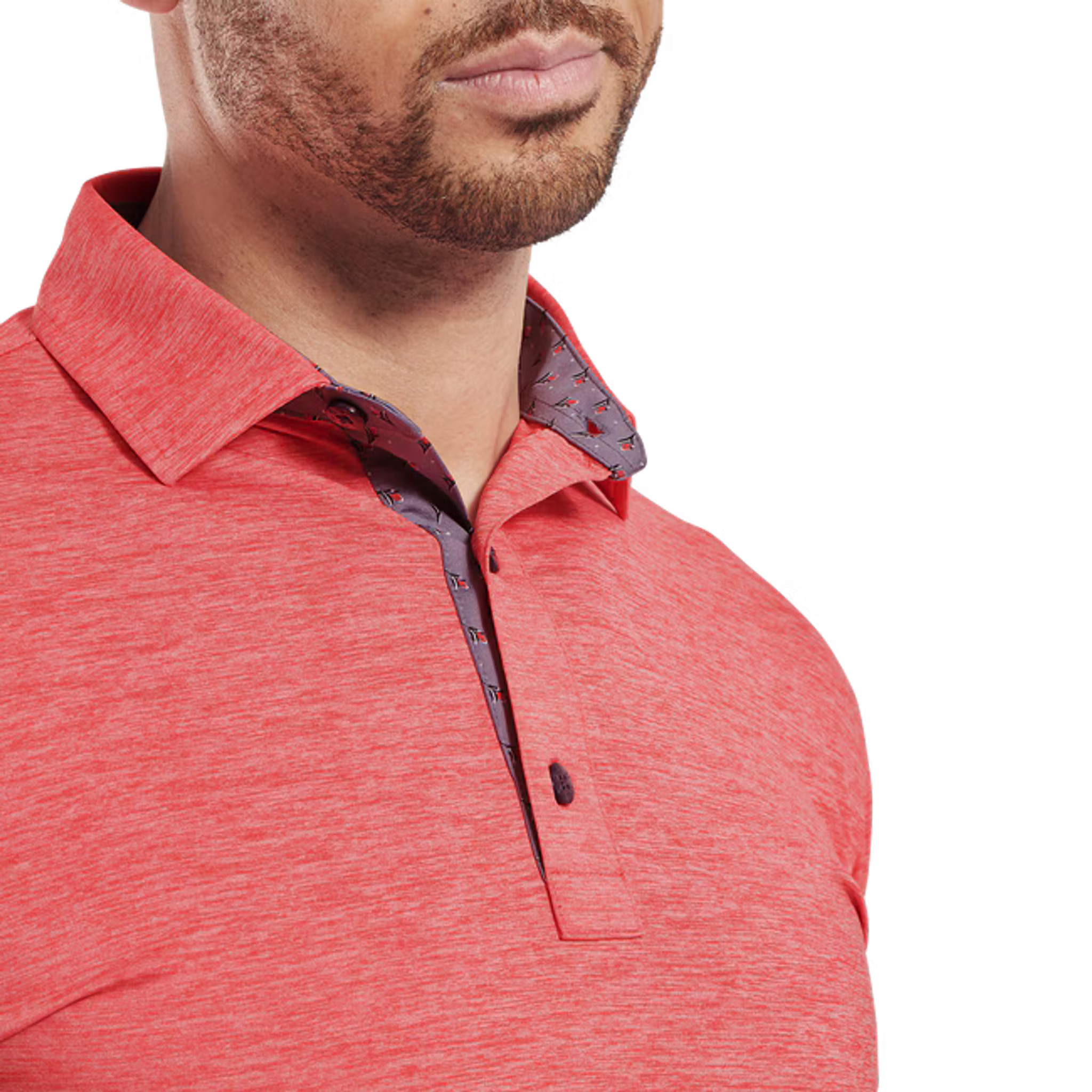Footjoy Heather Lisle with Trim Polo Herren