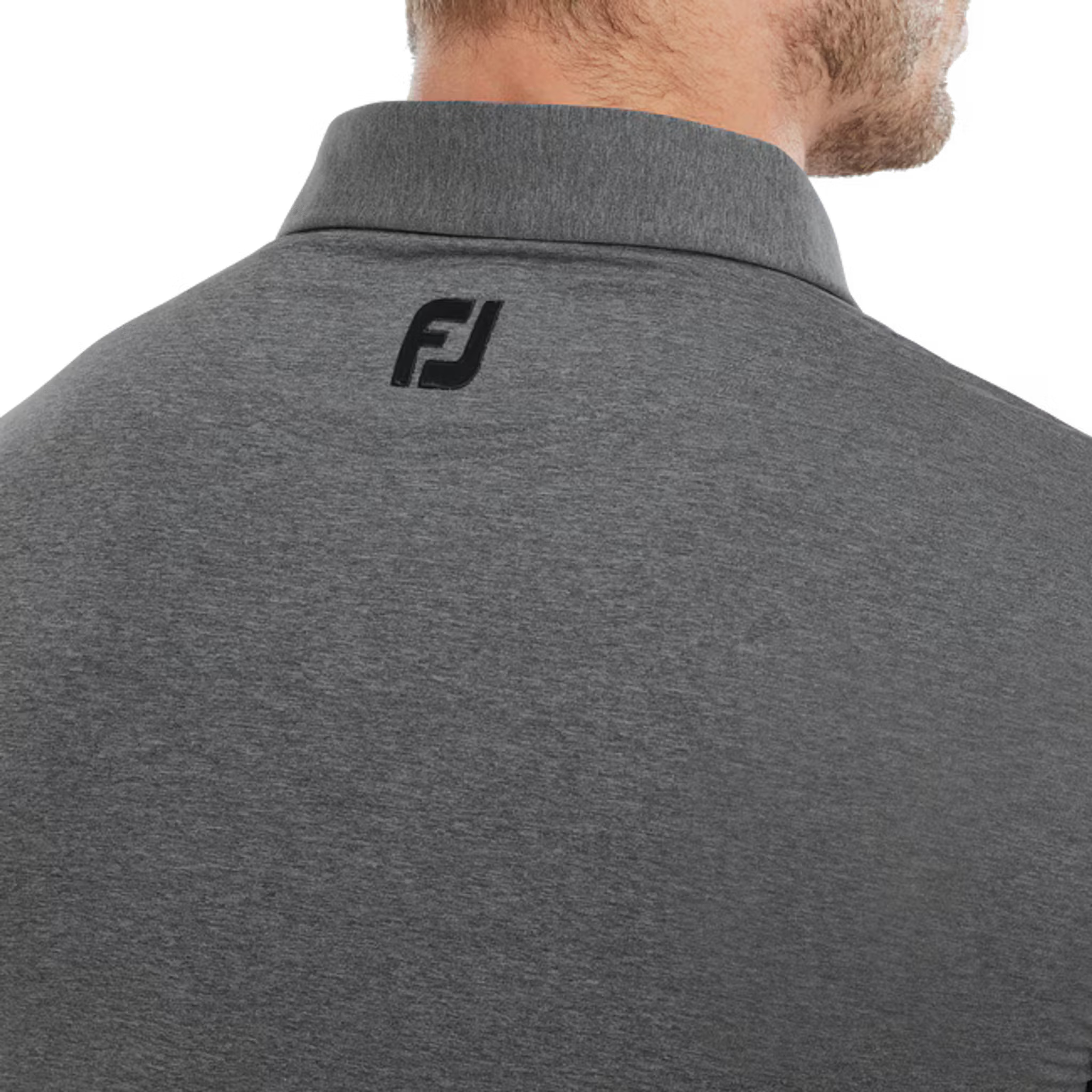 Footjoy Heather Self Collar Lisle Polo Herren