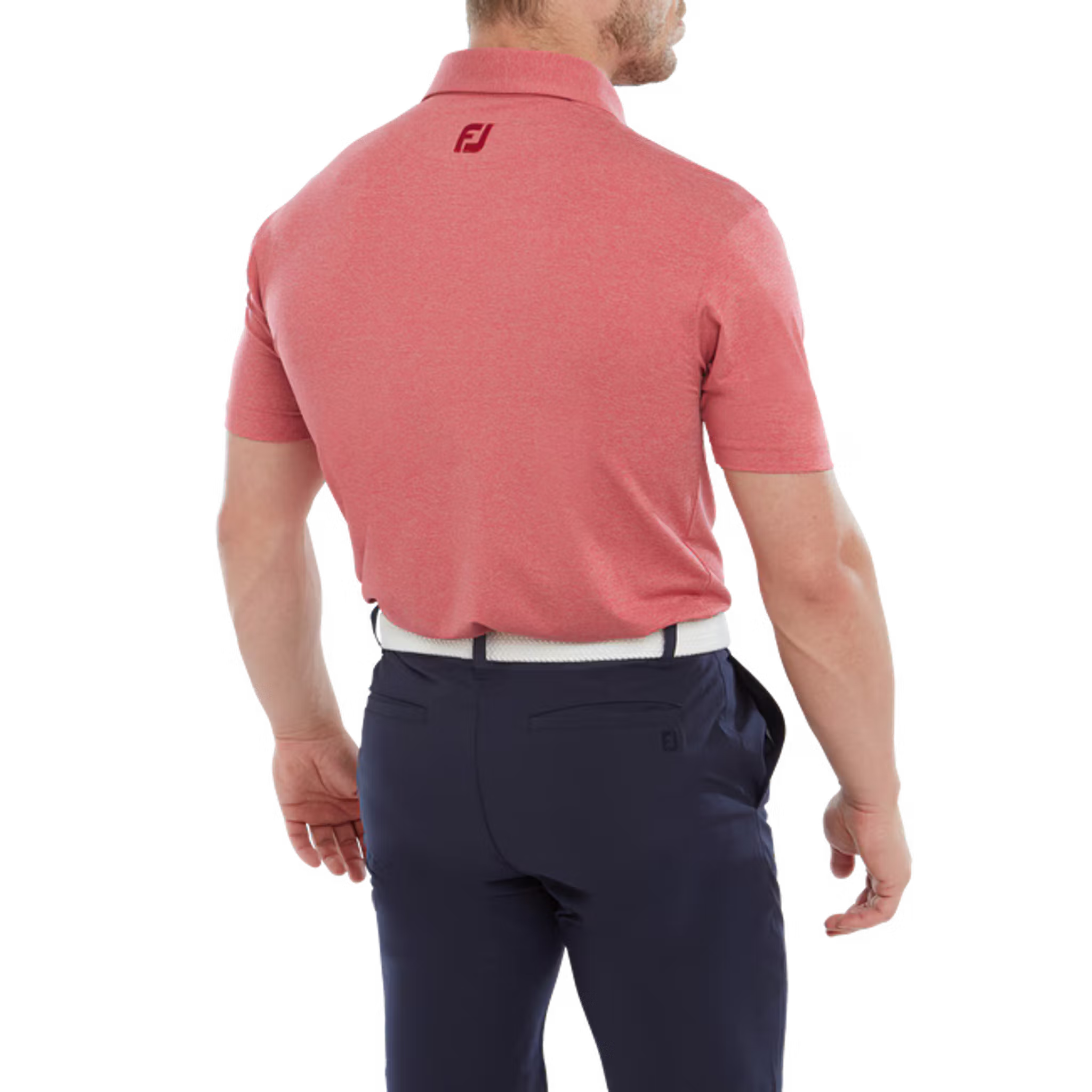 Footjoy Heather Self Collar Lisle Polo Herren