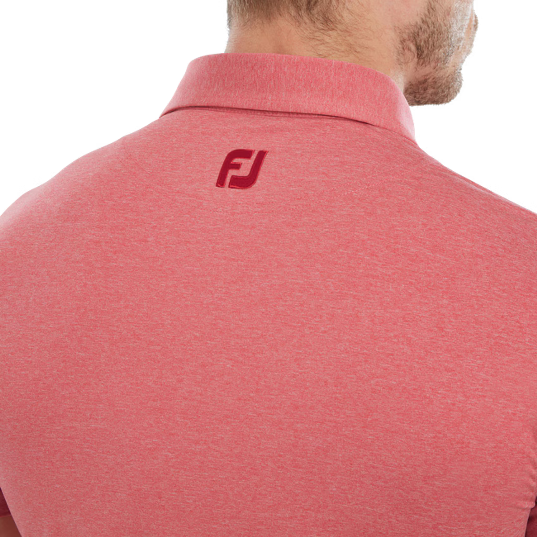 Footjoy Heather Self Collar Lisle Polo Herren