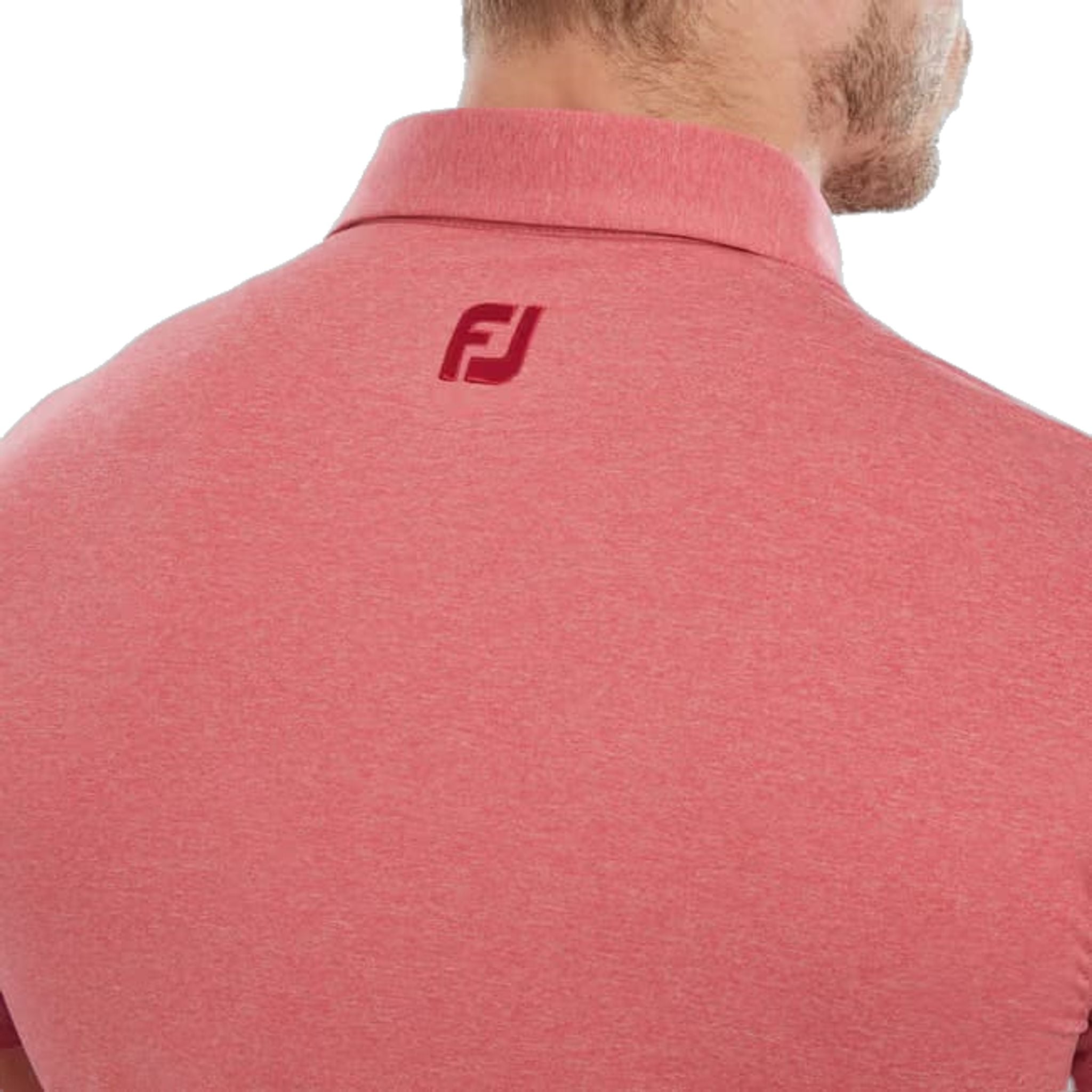 Footjoy Heather Self Collar Lisle Polo Herren