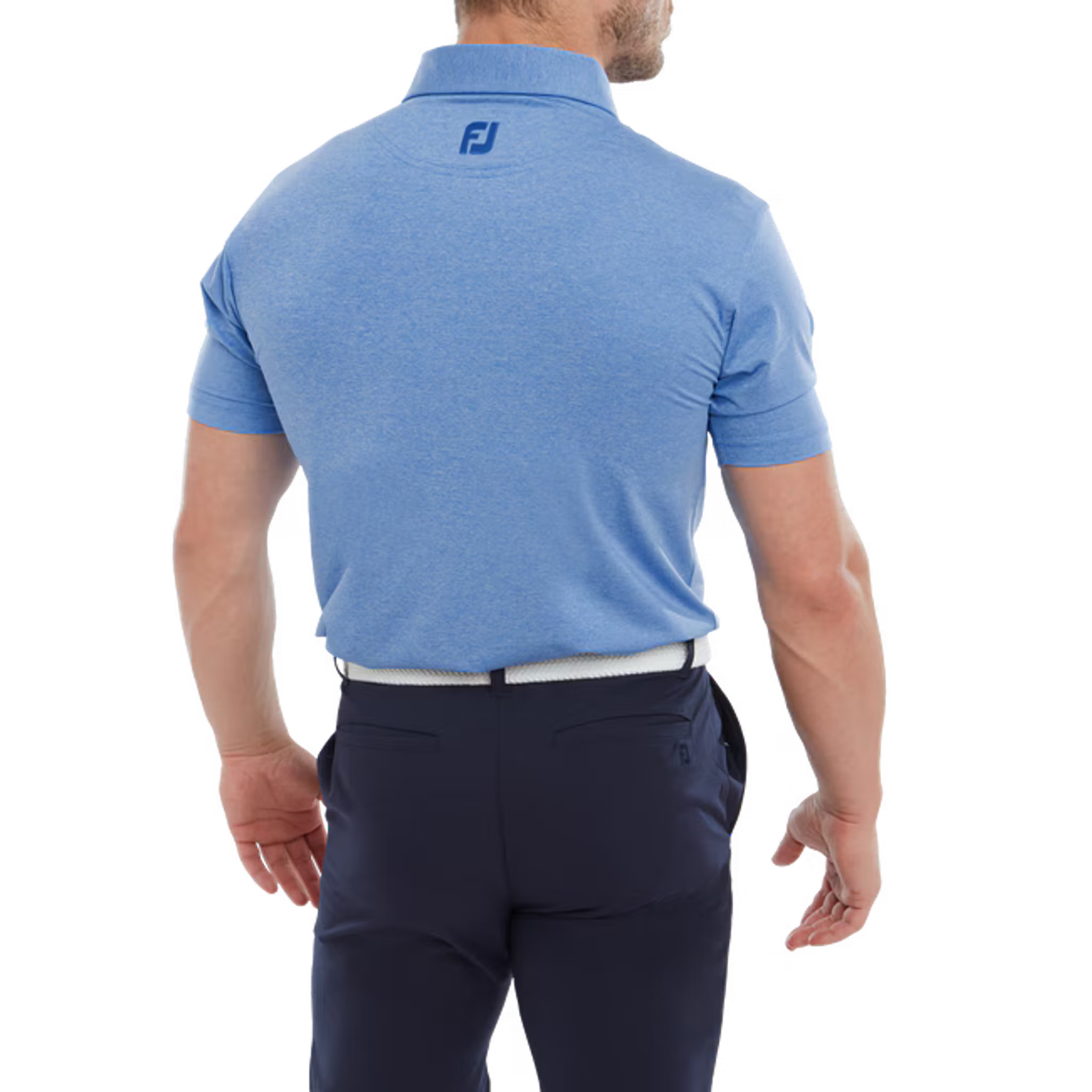 Footjoy Heather Self Collar Lisle Polo Herren