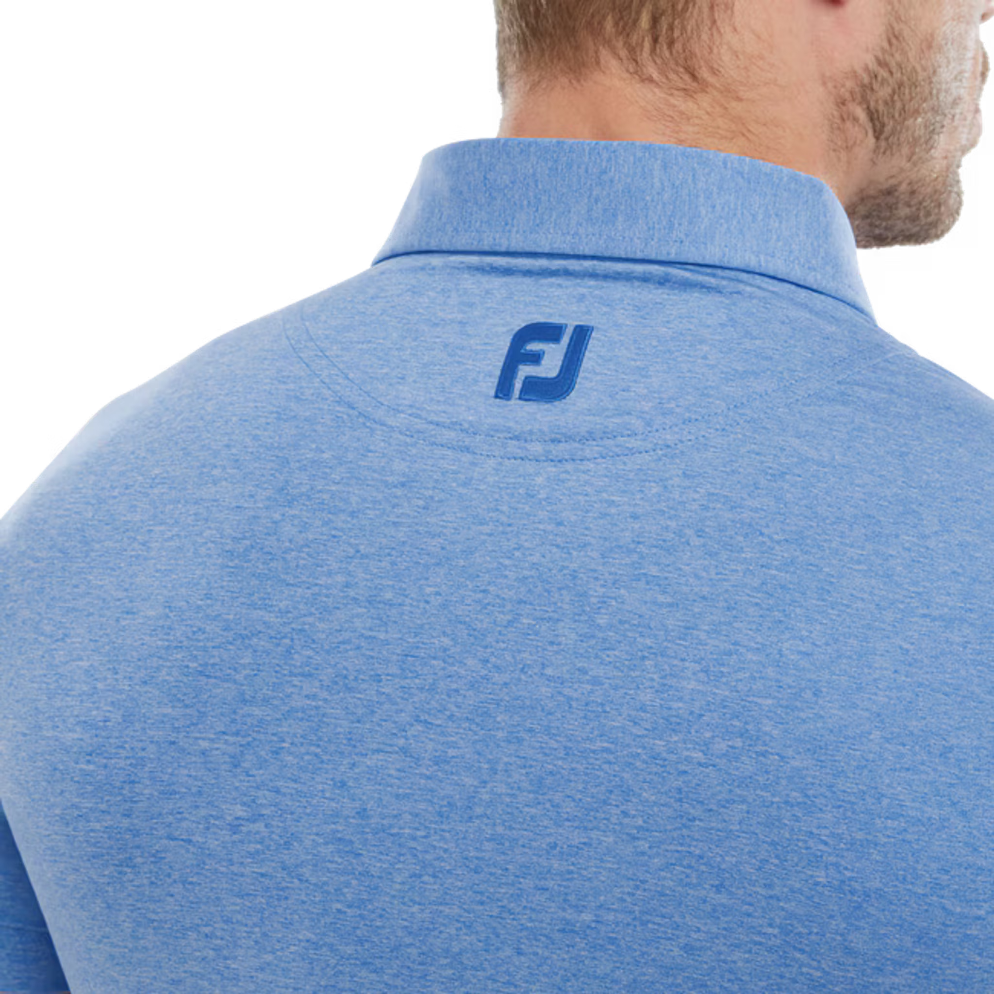 Footjoy Heather Self Collar Lisle Polo Herren