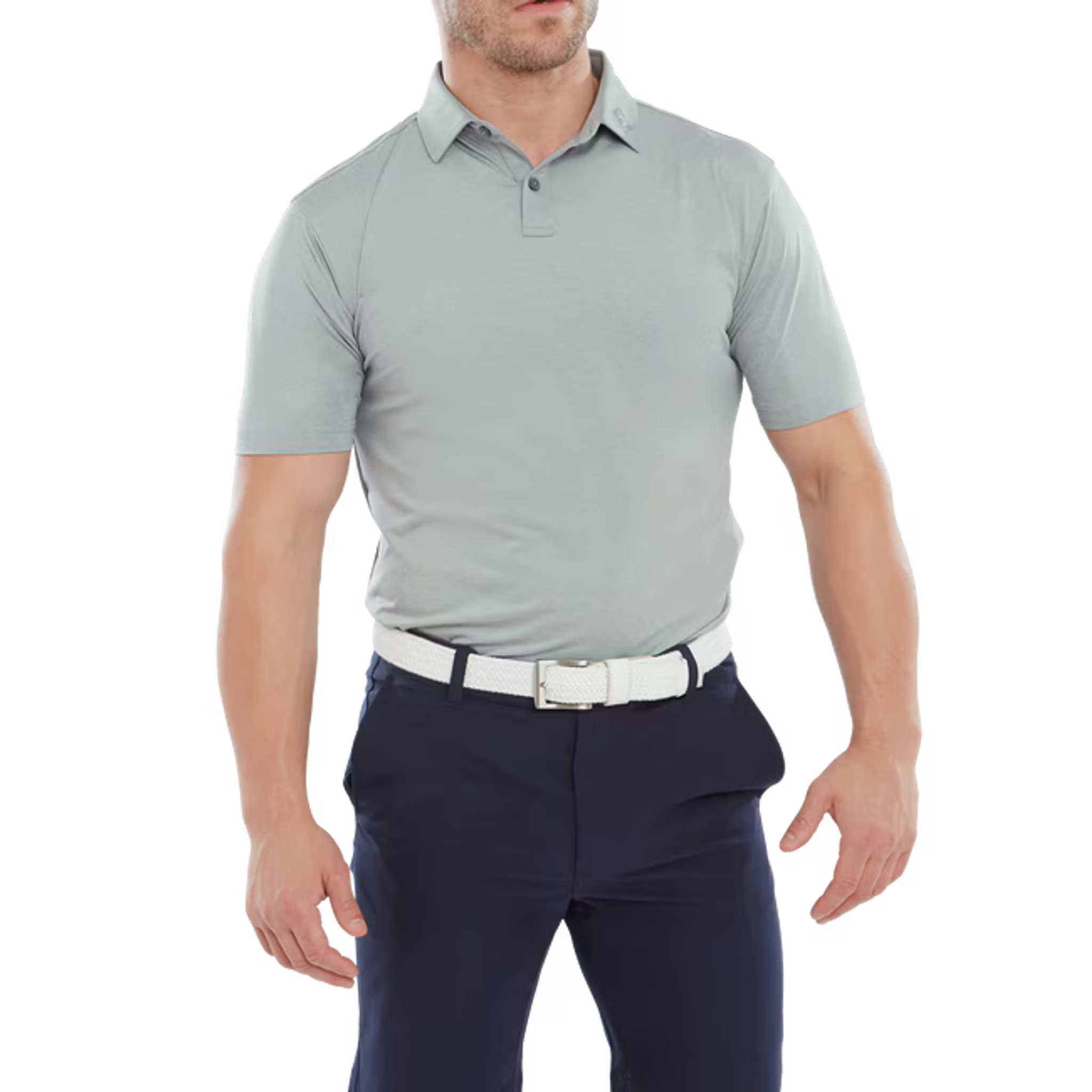 Footjoy Heather Self Collar Lisle Polo Herren