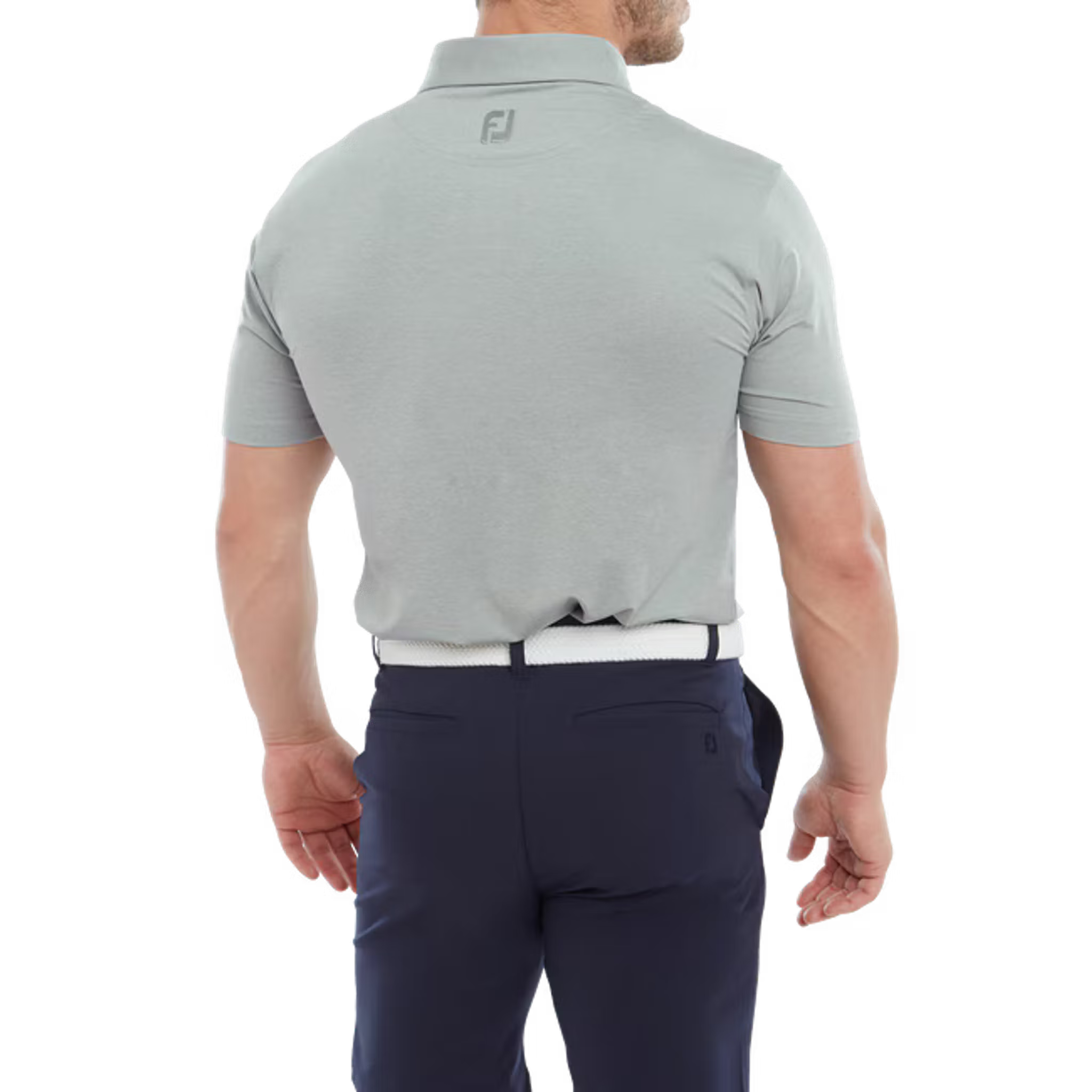 Footjoy Heather Self Collar Lisle Polo Herren