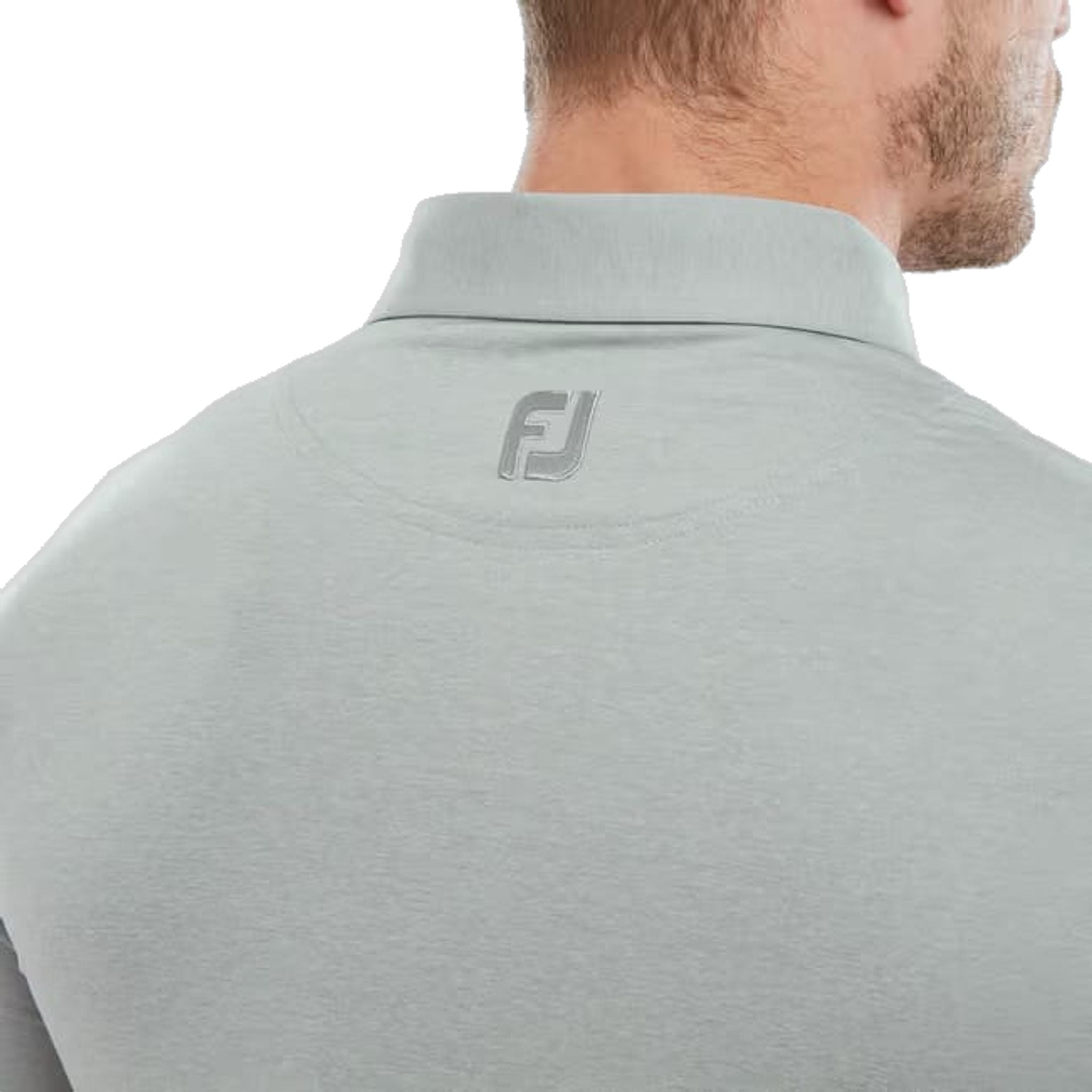 Footjoy Heather Self Collar Lisle Polo Herren