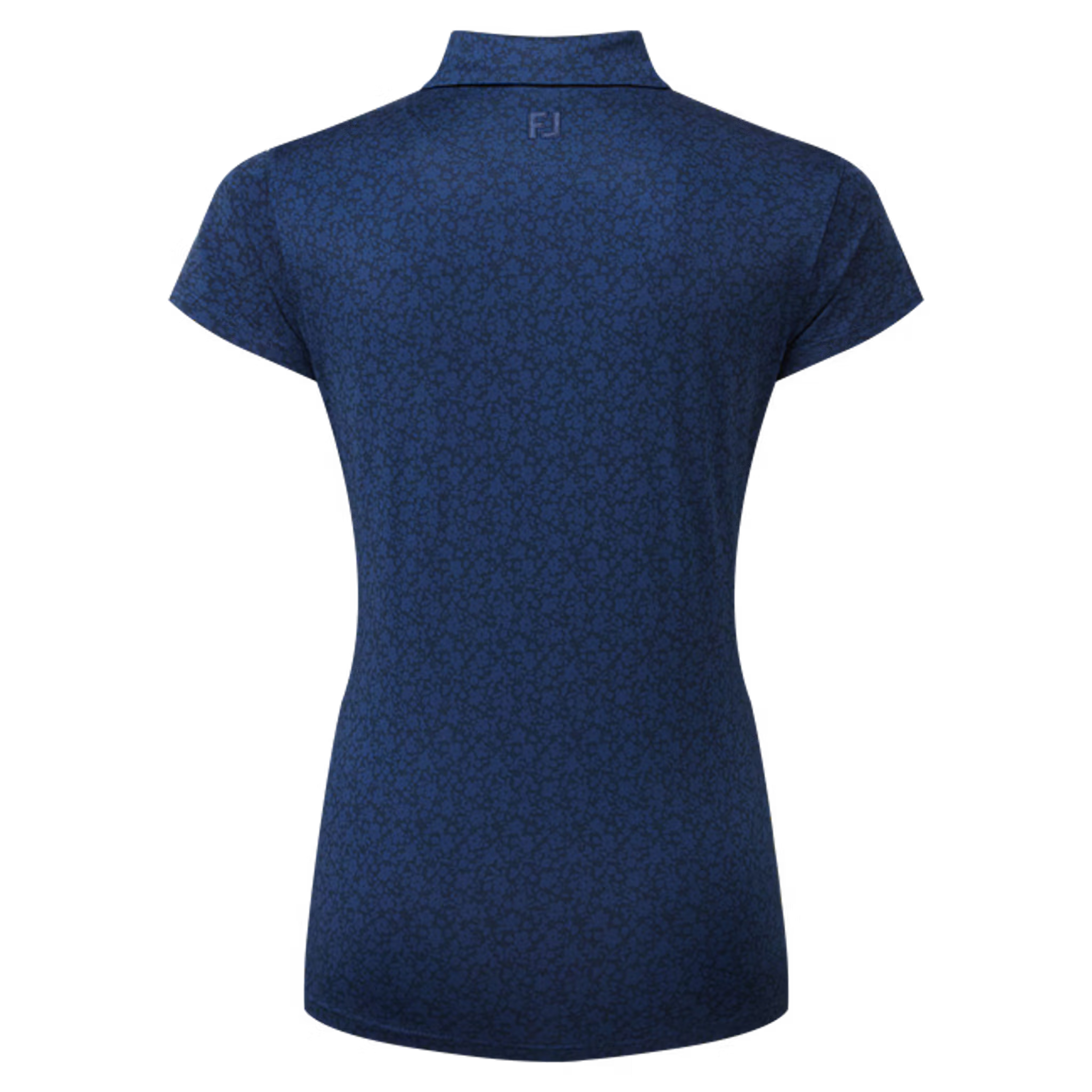 Footjoy Painted Floral Cap Sleeve Lisle Polo Damen