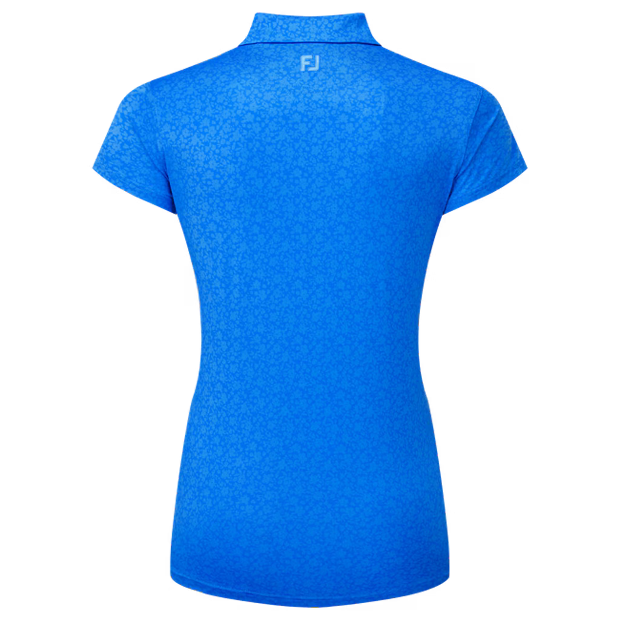 Footjoy Painted Floral Cap Sleeve Lisle Polo Damen