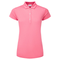 Footjoy Painted Floral Cap Sleeve Lisle Polo Damen
