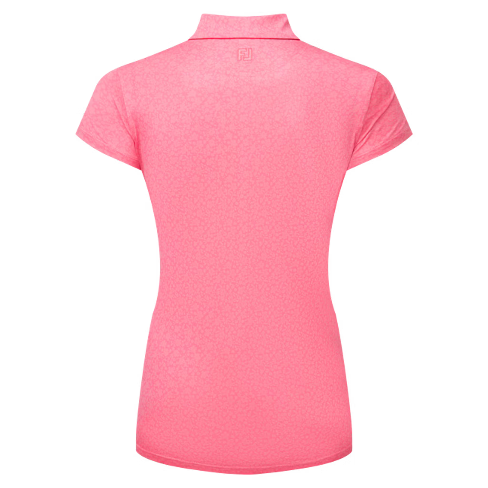 Footjoy Painted Floral Cap Sleeve Lisle Polo Damen