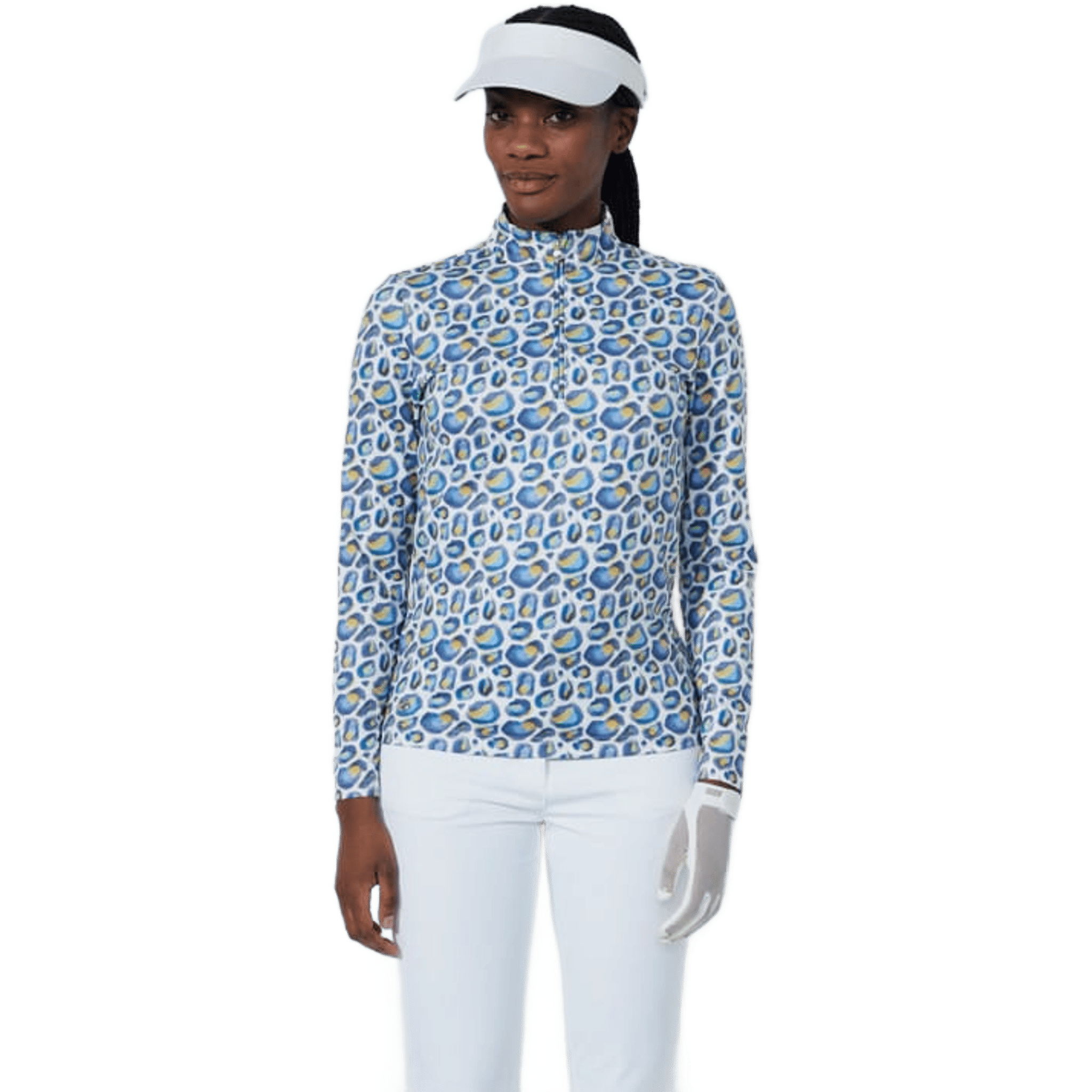 Daily Sports Print Peached Poloshirt Damen