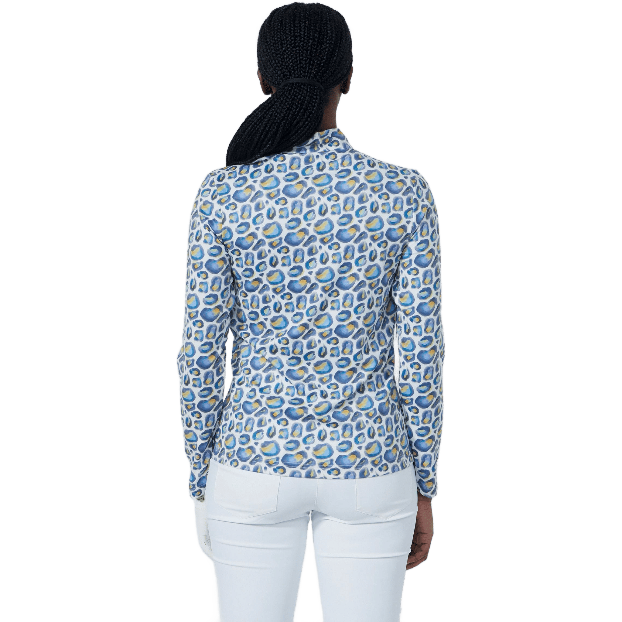 Daily Sports Print Peached Poloshirt Damen