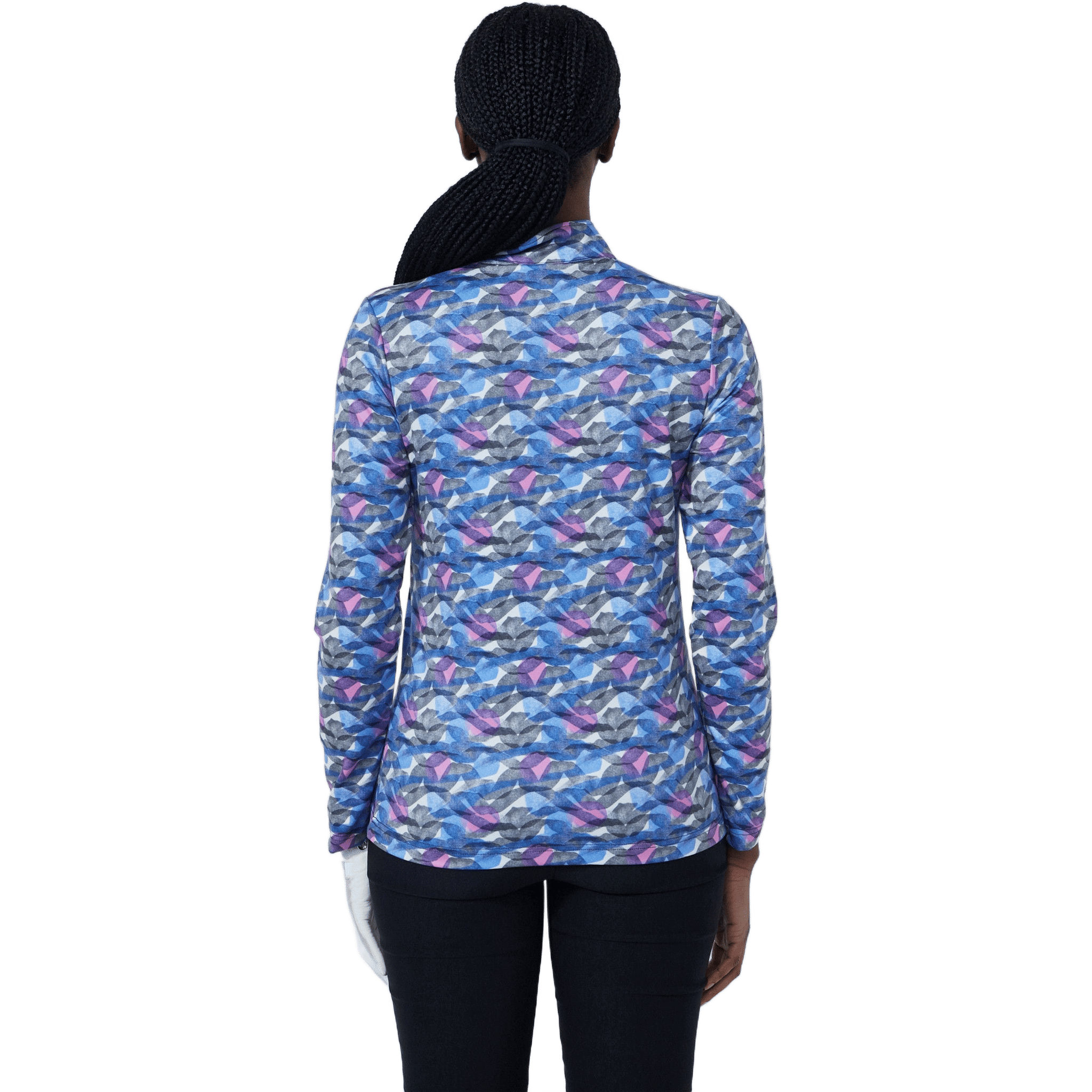 Daily Sports Print Peached Poloshirt Damen
