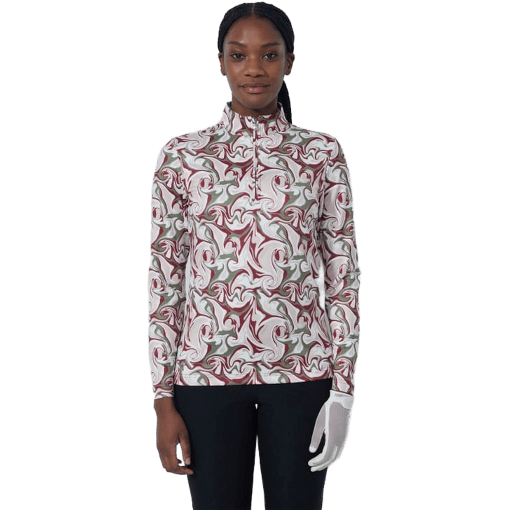 Daily Sports Print Peached Poloshirt Damen