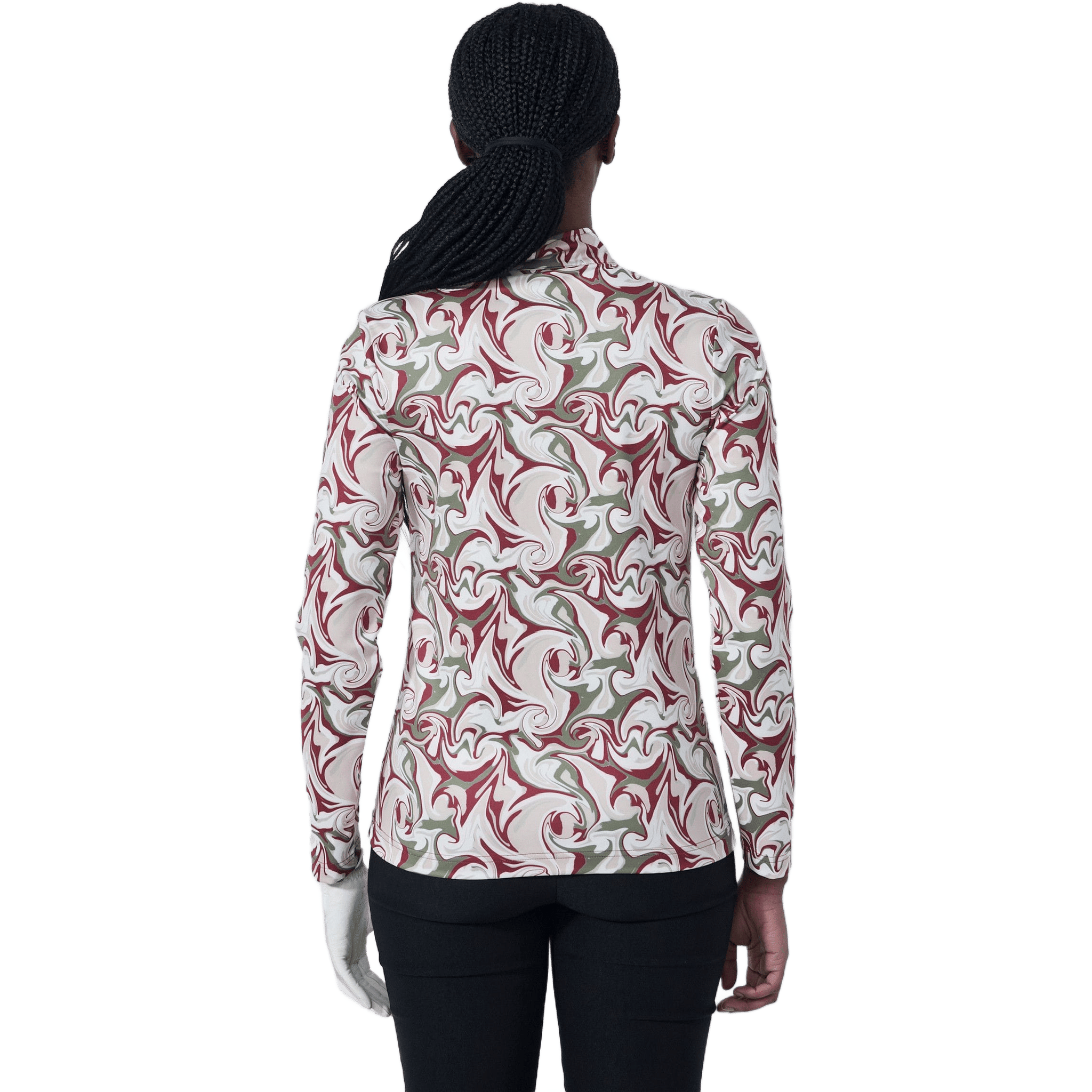 Daily Sports Print Peached Poloshirt Damen