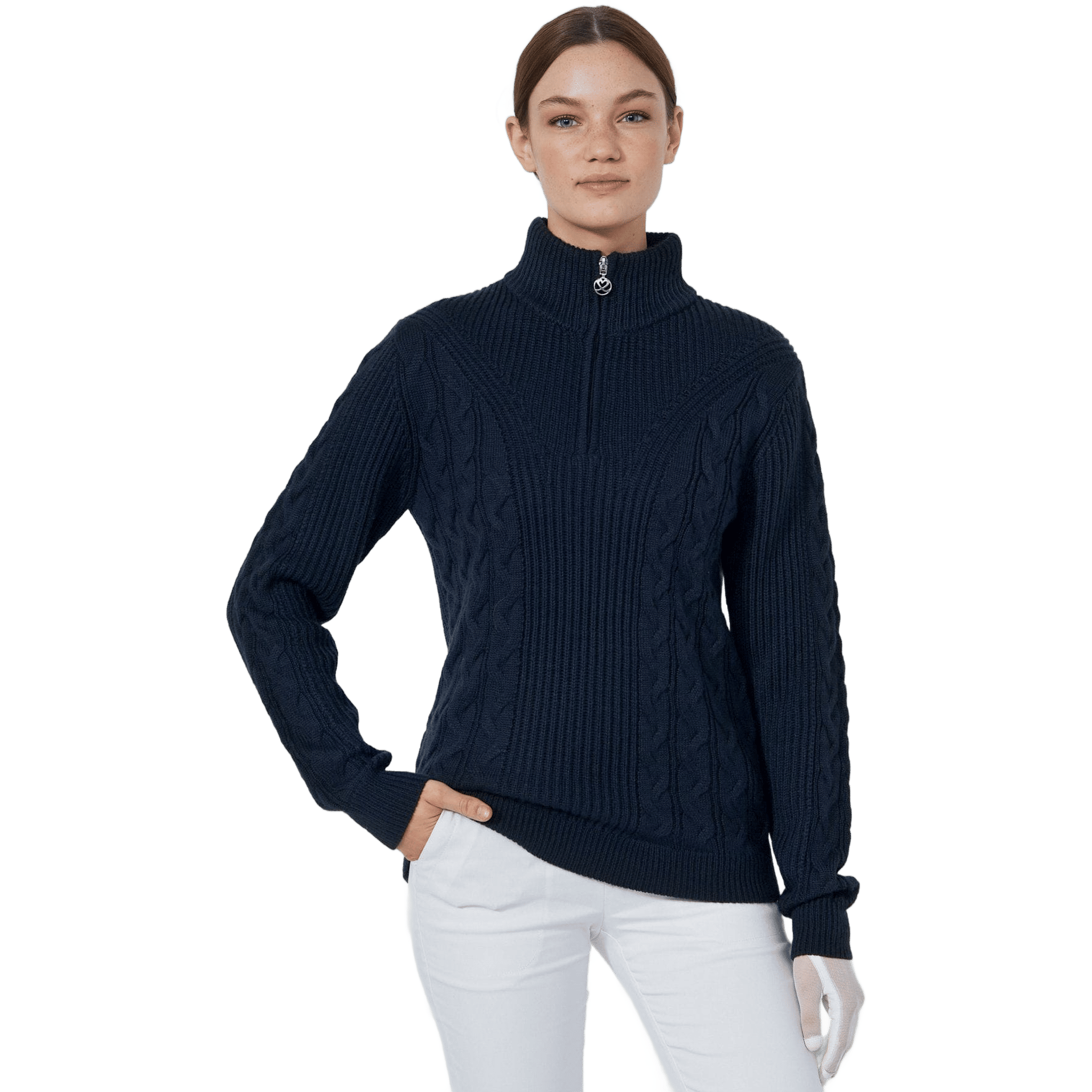 Daily Sports Lined Cable Pullover Damen