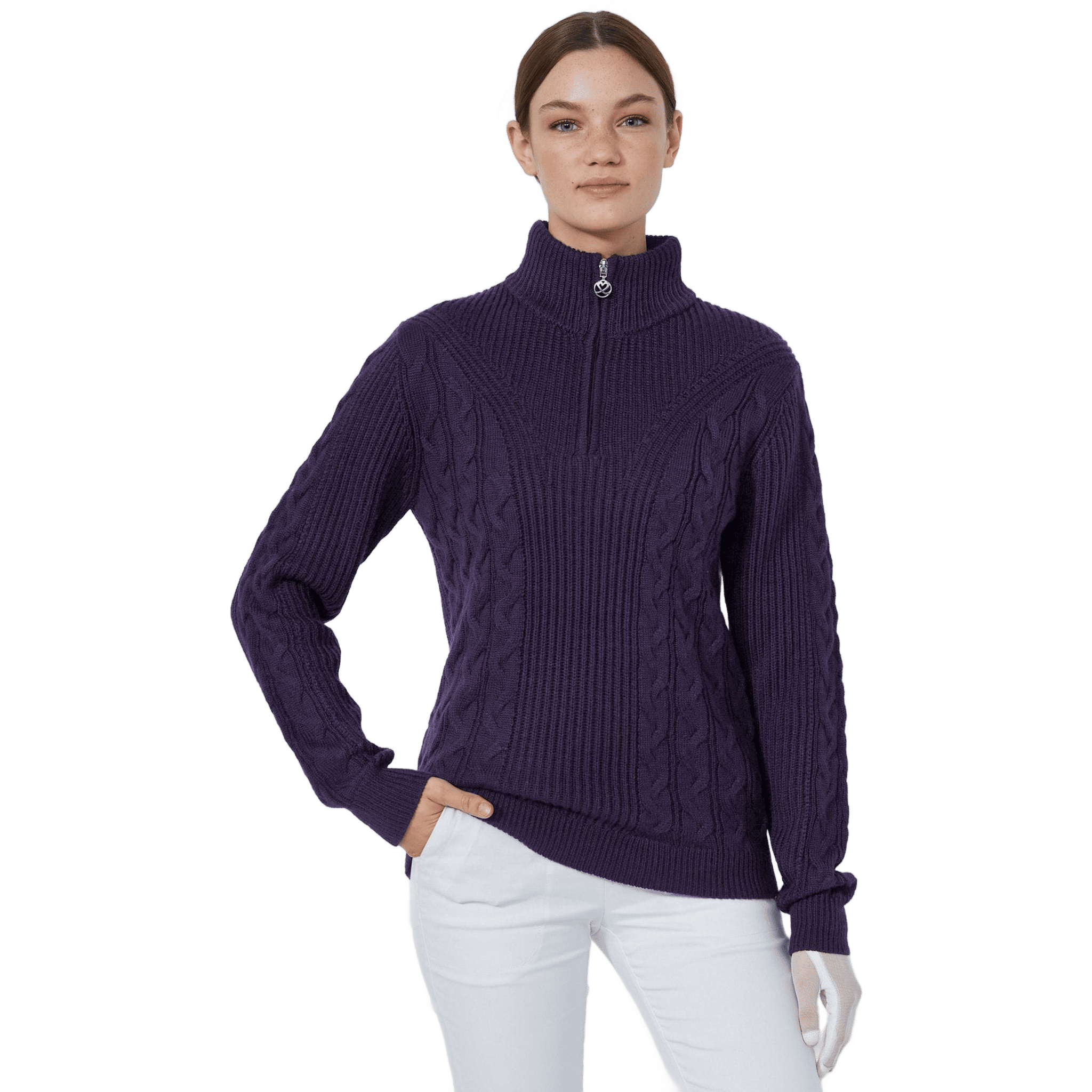 Daily Sports Lined Cable Pullover Damen