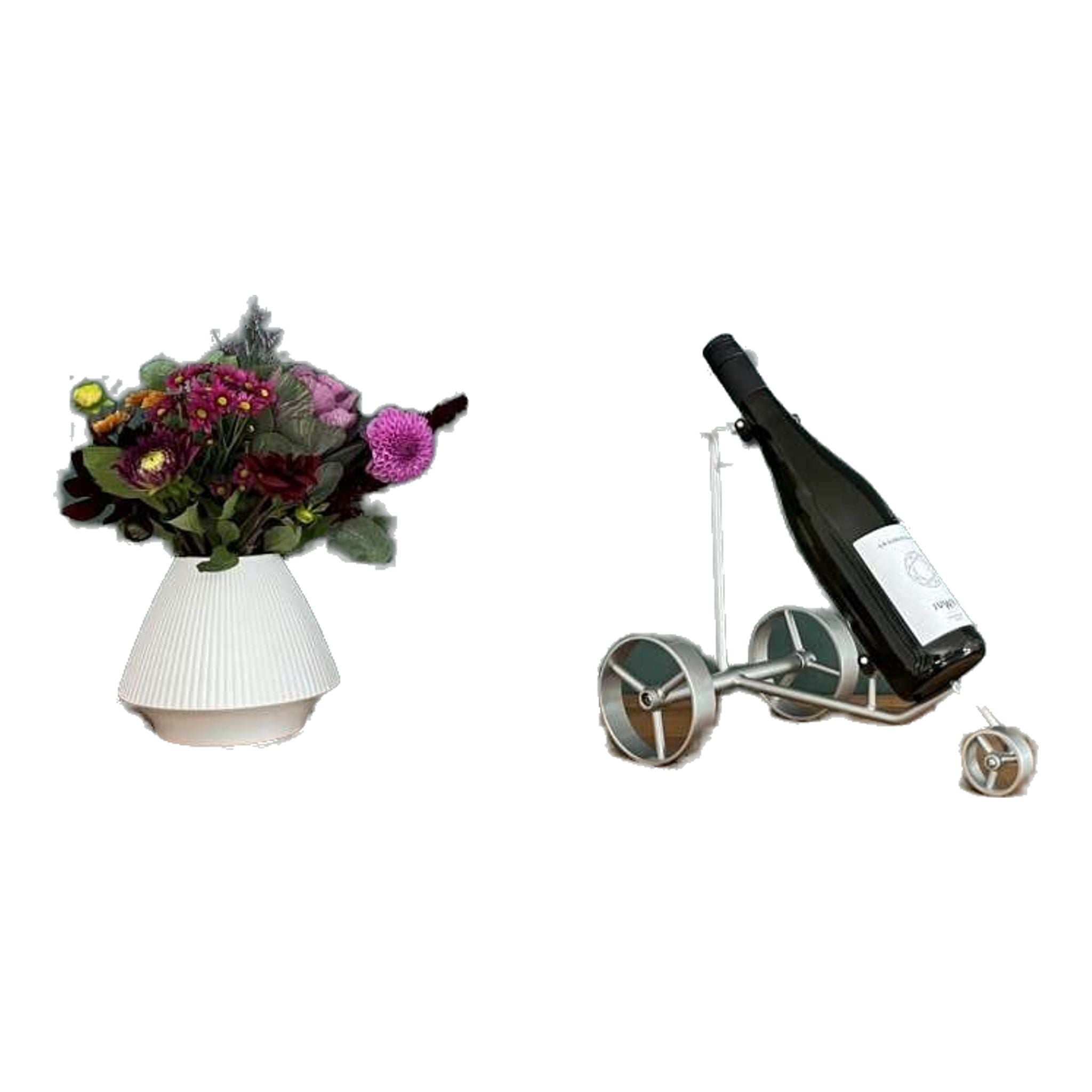 JuCad Miniatur Caddy Weinflaschenhalter