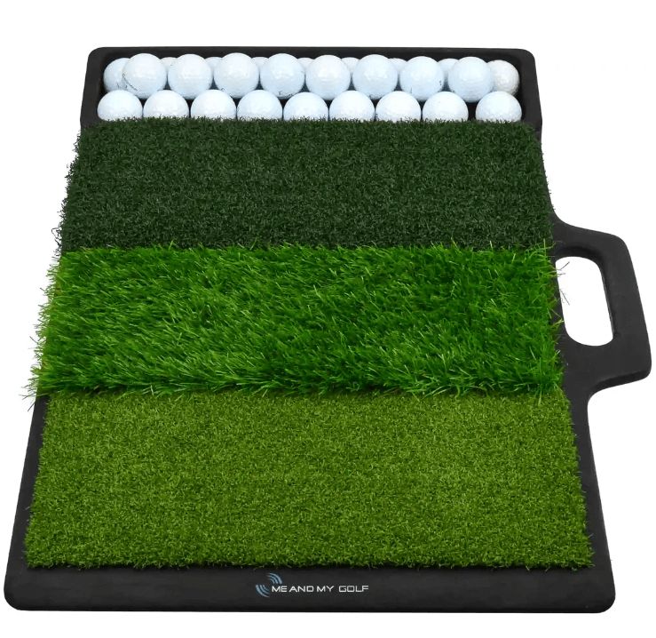 Me and My Golf Tri-Turf Hitting-Mat mit Ballablage