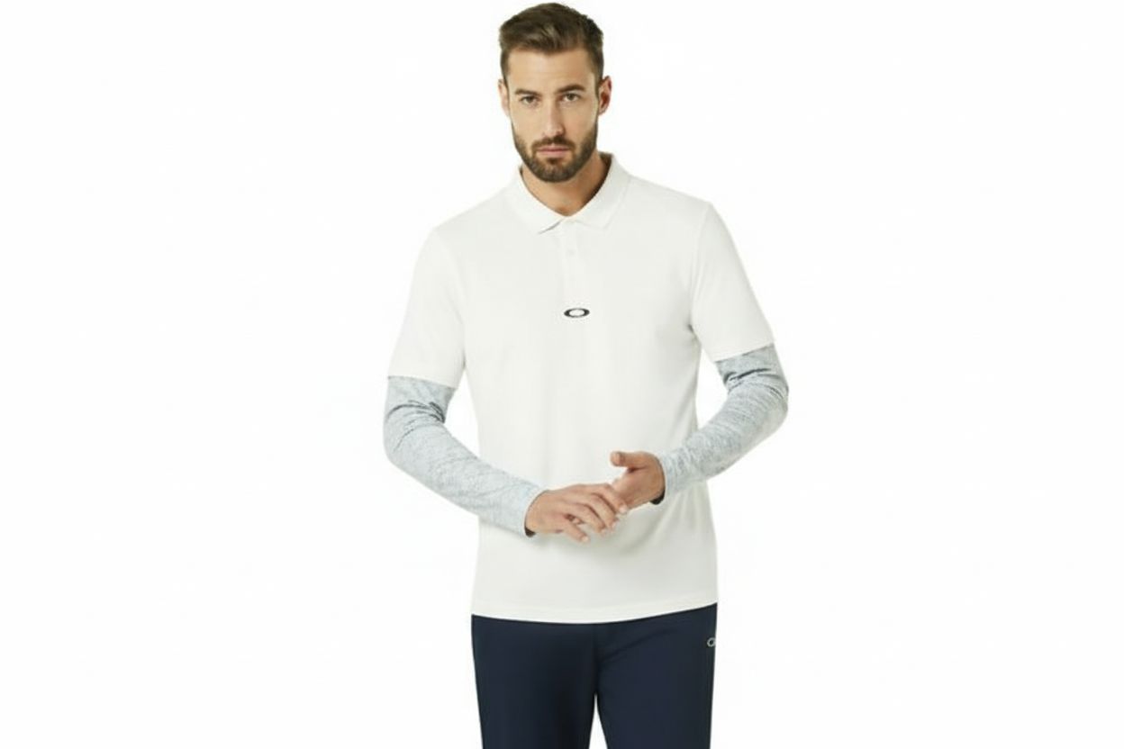 Oakley Polo LS Printed Sleeve Polo Herren